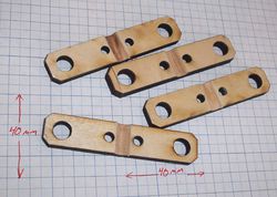 4 Routed X bar clamps.