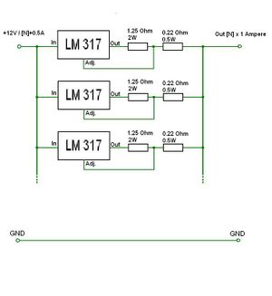 LM317 parallel