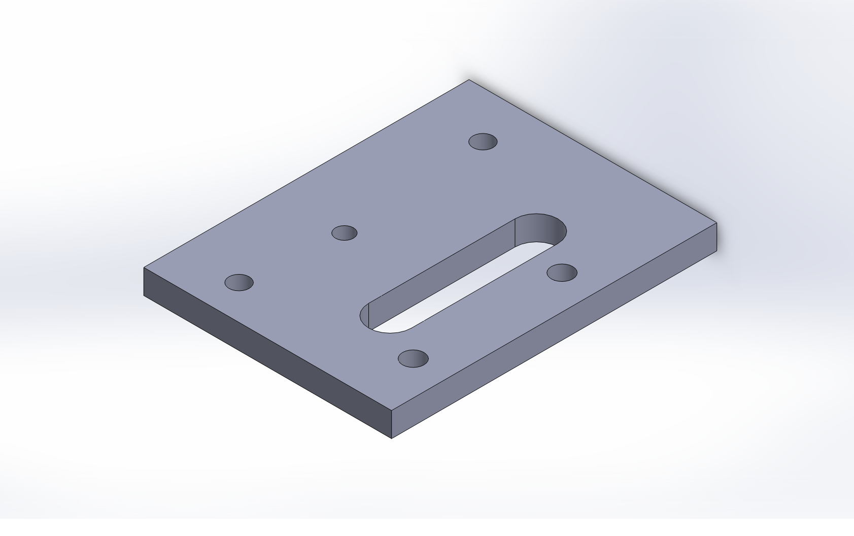 Model of the extruder plate