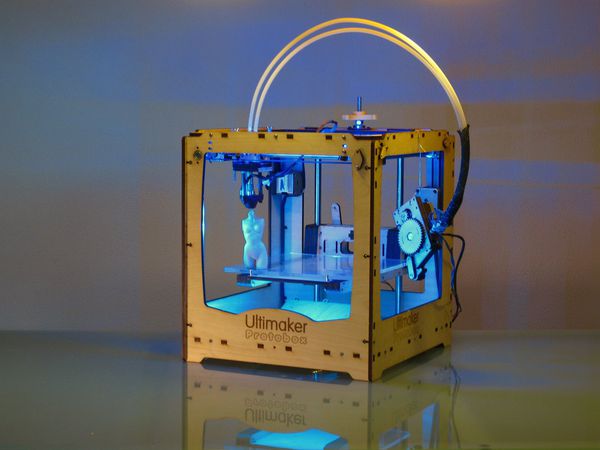 An early prototype of the Ultimaker