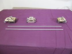 Photo of the parts used in the X axis