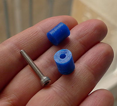 These spacers have been printed in PLA.