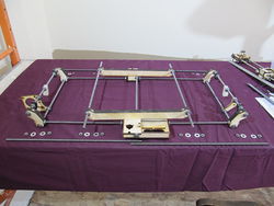 Photo of the parts used in the complete frame