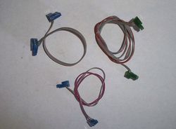 The assembled three pin cable