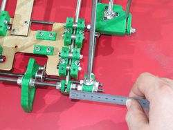 measure from the vertices to the clamps which hold the 360 Y smooth bar