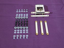 Photo of the parts used in the X axis