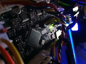 Printrboard Running, BOOT jumper in place