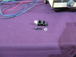 Photo of the parts used in the motor side unit