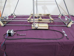 Photo of the parts used in the top unit