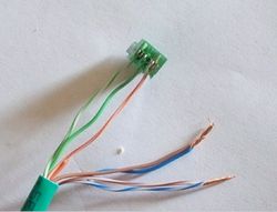 The remaining wires as connected to the three pin connector.